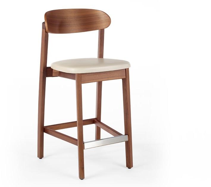 Wildspirit Высокий деревянный табурет со встроенной подушкой Arch sun-id-1490238 - Вид №4