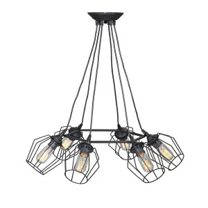 Подвесная люстра Vitaluce V4565-1/6S VITALUCE ДИЗАЙНЕРСКИЕ 328668 Черный