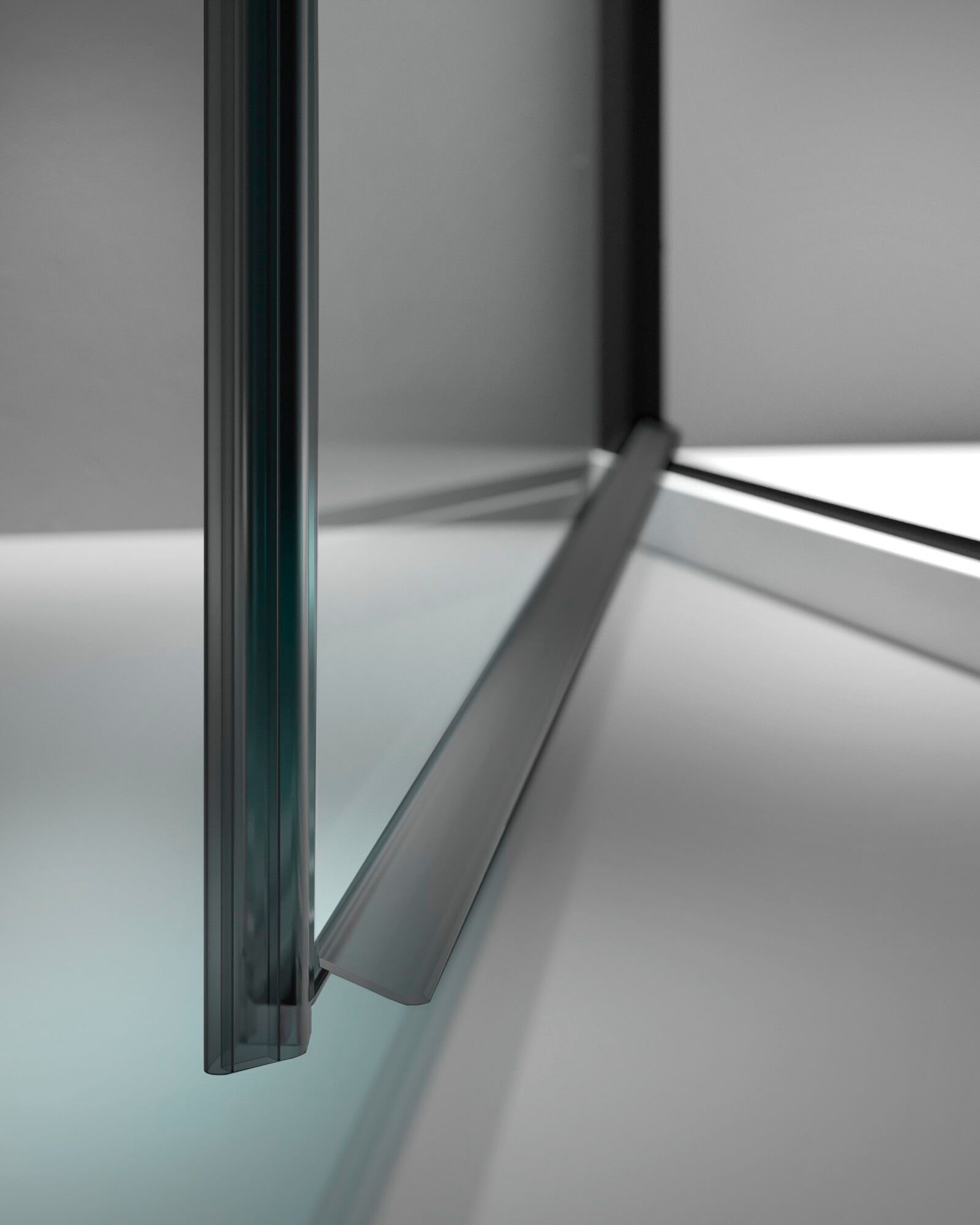 Алюминиевая и стеклянная нишевая душевая кабина TAMANACO SWING ARCH-00046192 - Вид №6