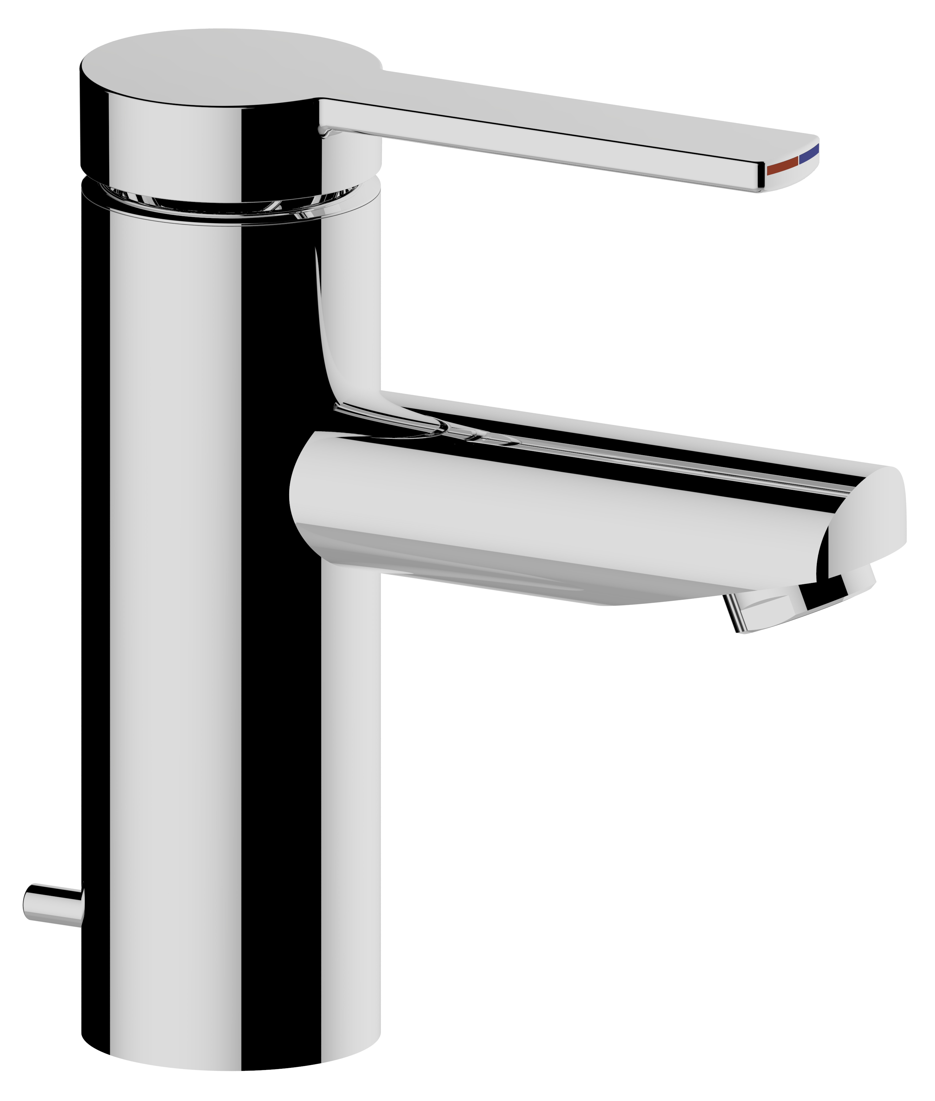 53902010001 Однорычажный смеситель для умывальника 90 KEUCO Plan blue