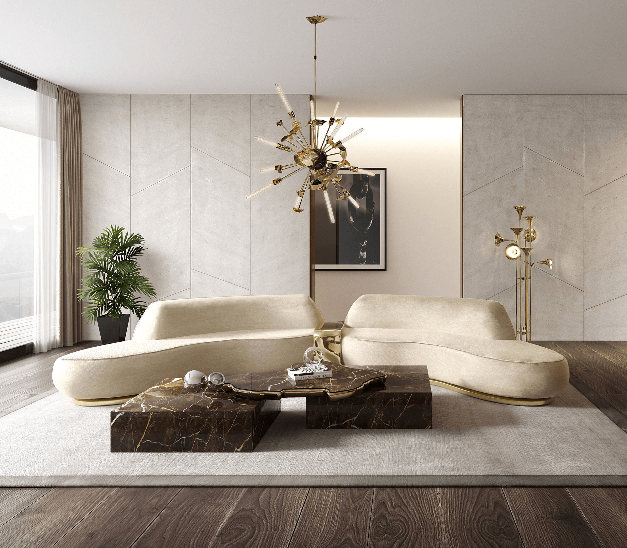 0-065 Центральный стол Navarra emperador Boca Do Lobo  - Вид №3