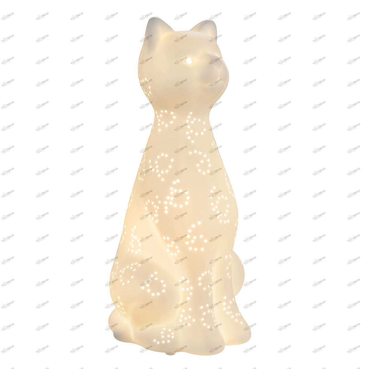 Настольная лампа Globo Chaita 22805 GLOBO ЖИВОТНЫЕ, КОШКА 110747 Белый Ceramica Globo 