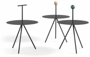 Viccarbe Круглый журнальный столик из стали с порошковым покрытием