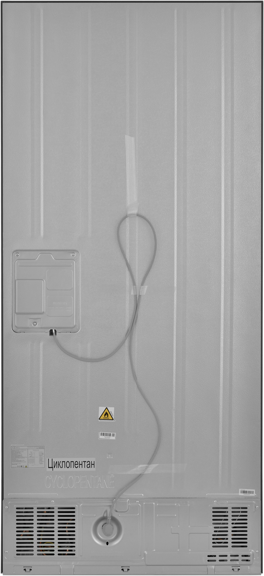 9235922 Холодильник многодверный   ZUGEL ZRFDI470XB Slot-In черный STDN-0091085 - Вид №4