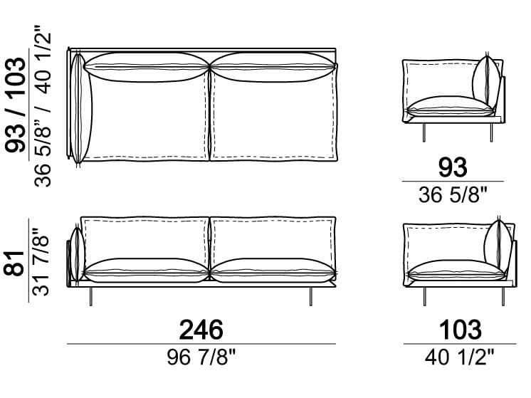 Кожаный модульный диван Arketipo Auto-Reverse ARCH-00031284 - Вид №11