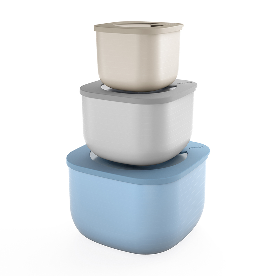 17070852 Набор контейнеров store&more, 2,8 л, 1,55 л, 750 мл, 3 шт. Guzzini 