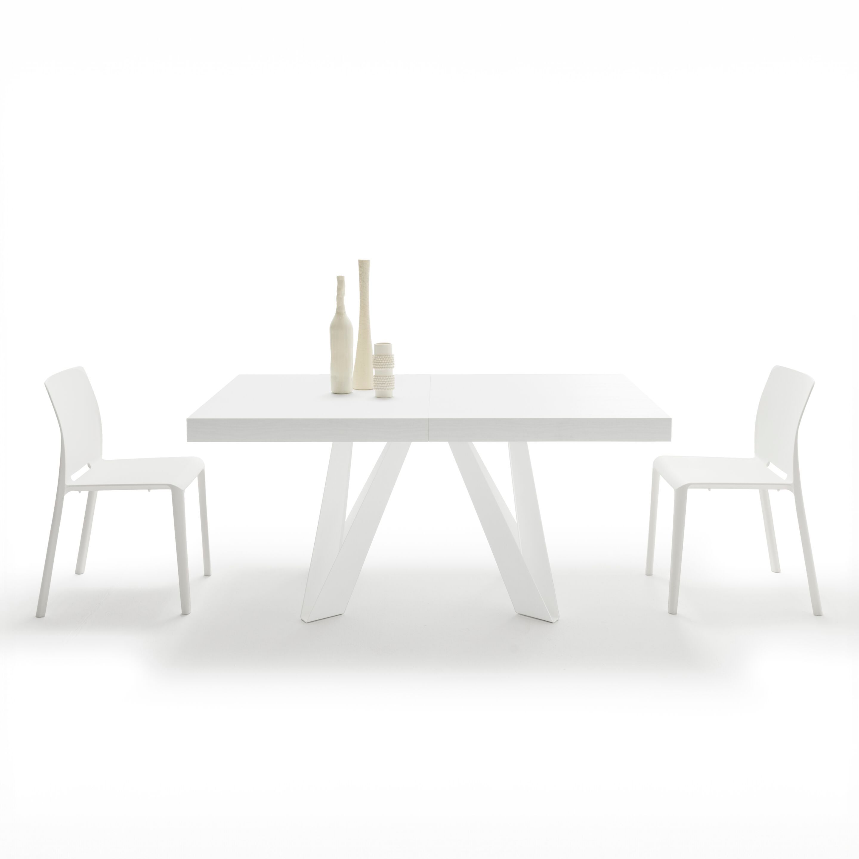 Выдвижной прямоугольный стол из железа с меламиновой столешницей Mobili Fiver ROMINA ARCH-00069646 - Вид №46