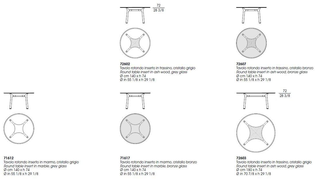 Giorgetti Круглый стеклянный стол sun-id-1482504 - Вид №3