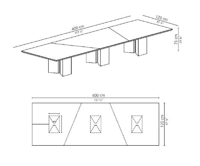 Прямоугольный стол из грецкого ореха Casamilano KARL ARCH-00114581 - Вид №3