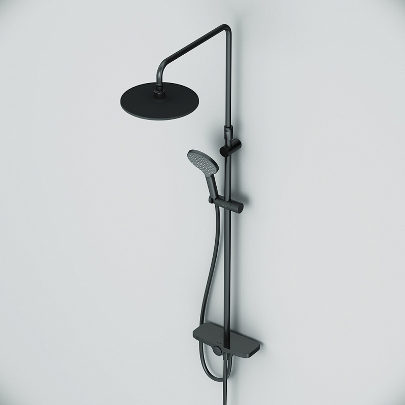 F0780222 душ.система: верхн.душ 220мм ручной душ 120 мм 3 функции душ.штанга 1030-1460 мм AM.PM Like - Вид №9