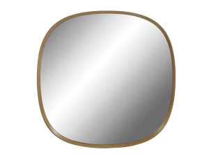 Квадратное зеркало из дуба с рамкой