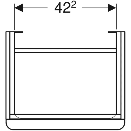 500.351.JL.1 Шкафчик для раковины Geberit Smyle Square, с одной дверцей Geberit  - Вид №16