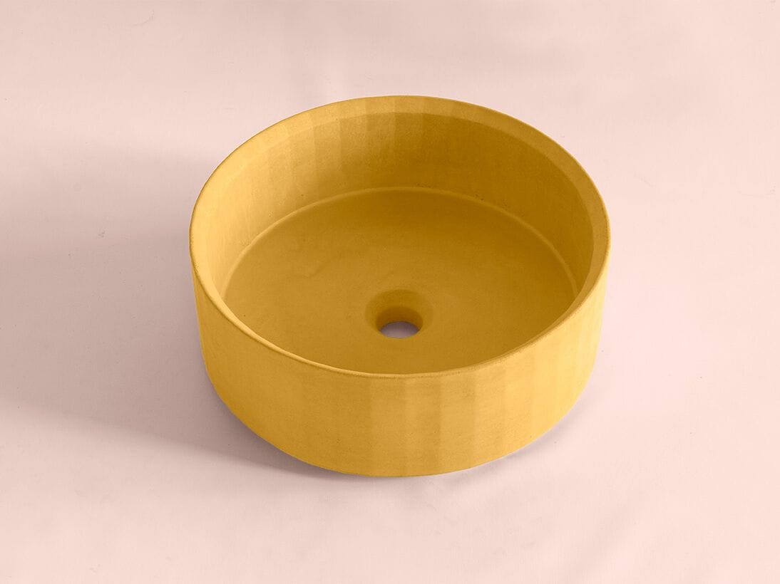 Бетонная столешница круглый умывальник Formed фасет ARCH-00060824