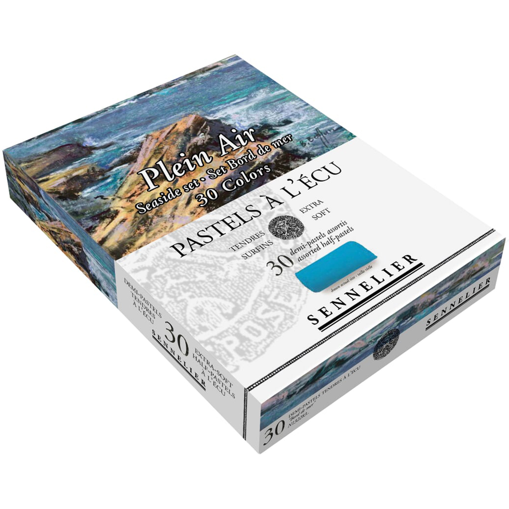 132283 Набор художественной пастели "Морской берег", 30 цветов 1/2, картон Морской берег Sennelier 