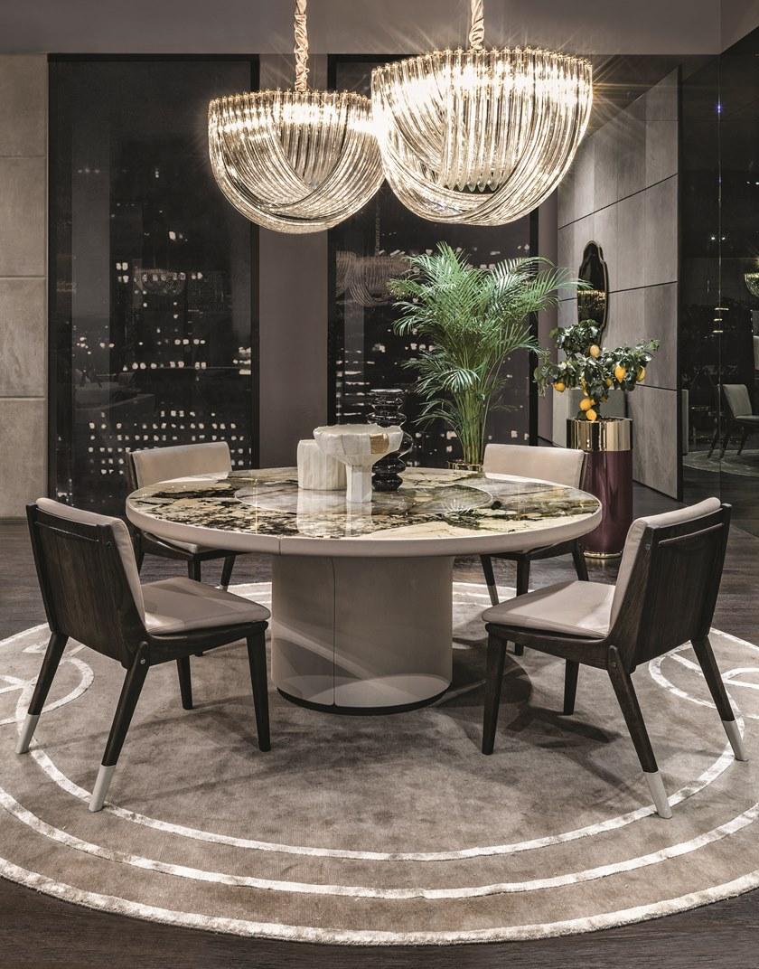 Longhi Круглый стол с ленивой сьюзан Loveluxe 2019 – rhythm collection sun-id-1435685 - Вид №2