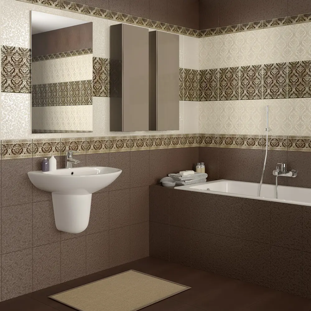 Бордюр настенный LB Ceramics Катар 13x25 см цвет белый 14225323 STLM-2029039 - Вид №3