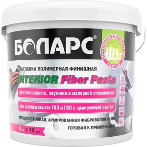 Шпатлевка полимерная финишная Боларс Interior Fiber Pasta 5 кг
