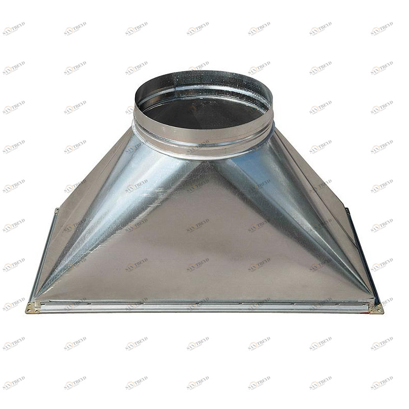 Переход c прямоугольного на круглое сечение (оц. сталь) 600х350-d315 Santreyd sun-id-683704