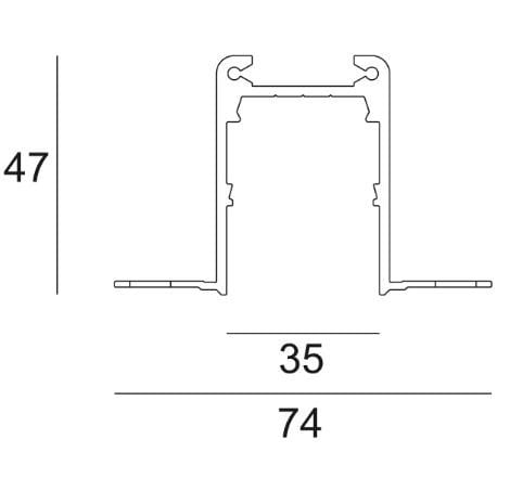 Алюминиевый линейный профиль освещения для светодиодных модулей Deltalight DOT.COM WALLWASH TR ARCH-00104570 - Вид №3