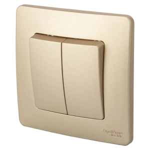 Двуклавишный переключатель Systeme Electric Blanca для управления освещением 84502364