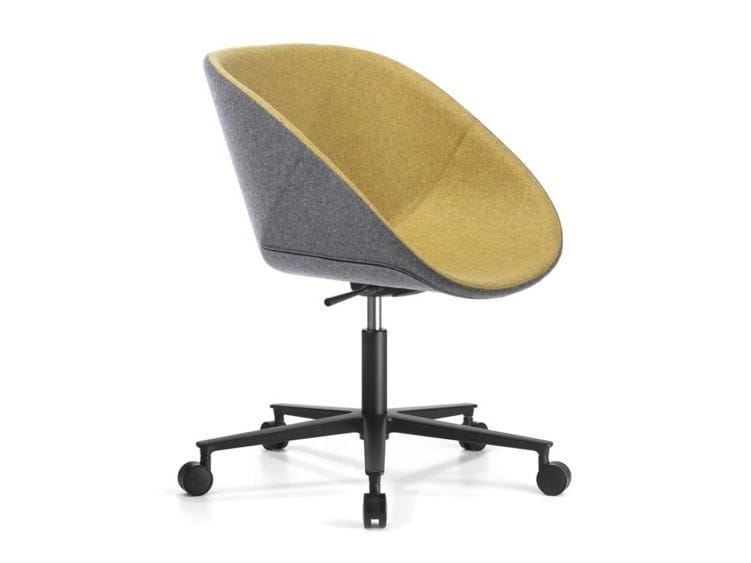 Офисное кресло с регулируемой высотой и колесами с 5 спицами SITIA HIBISCUS ARCH-00017109