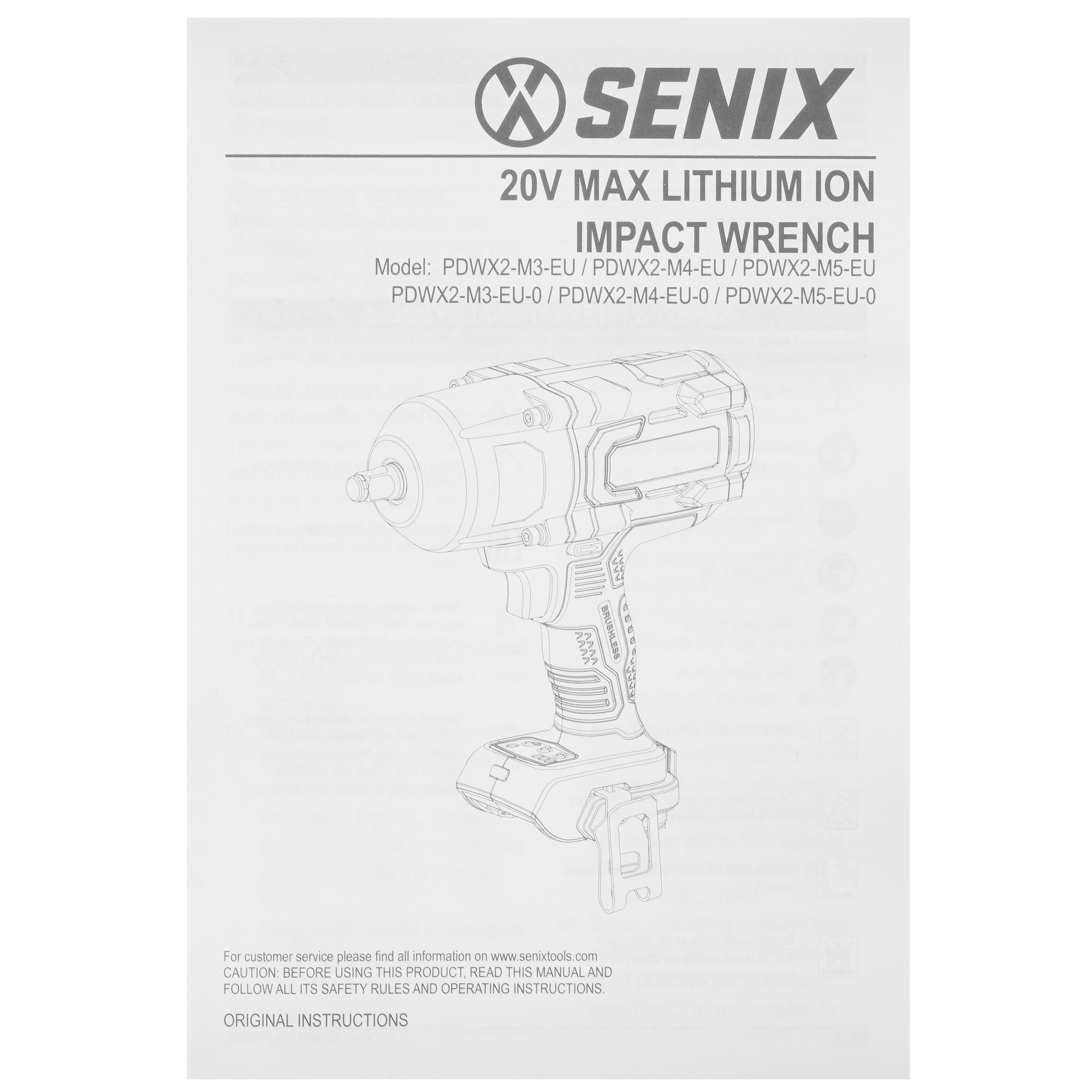Гайковерт SENIX PDWX2-M4-EU 20 Volt Max X2  , Без ЗУ, Без АКБ 9067924 STDN-0096825 - Вид №5