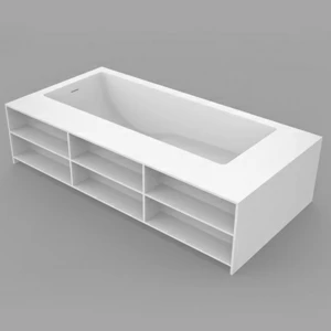 Dimasi Ванна прямоугольная отдельностоящая 2000x1000 Jade Library F белая