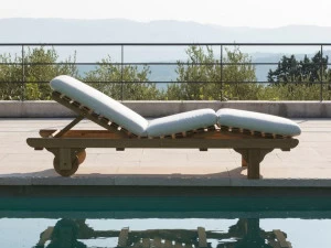 Unopiù Садовая кушетка из тика на колесиках Chelsea Henlett