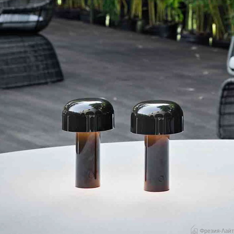 Flos F1060026 Bellhop коричневая лампа настольная с аккумулятором 116166