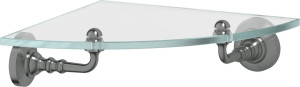 STI 418 Полка угловая с держателями 22 cm 3SC STILMAR ANTIQUE SILVER