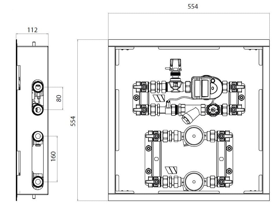 Модуль терморегуляции и измерения тепловой энергии WATTS Domocompact ARCH-00130103 - Вид №2