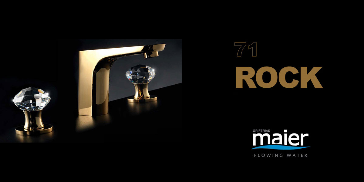 Смеситель на 3 отверстия для раковины 71.005G MAIER ROCK 71005G - Вид №1