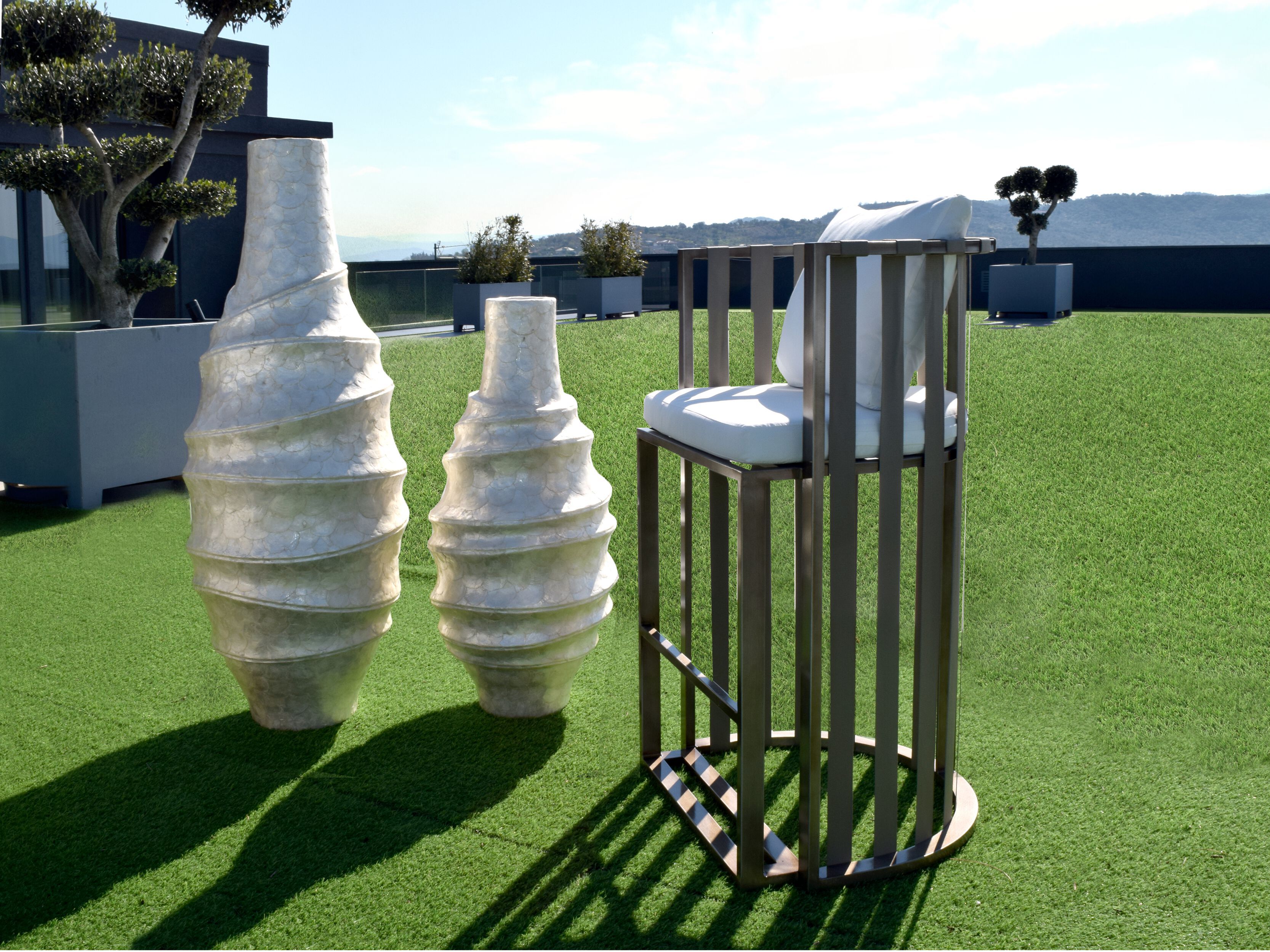 Алюминиевый садовый стул с подставкой для ног ABLE Богота ARCH-00058509 - Вид №4