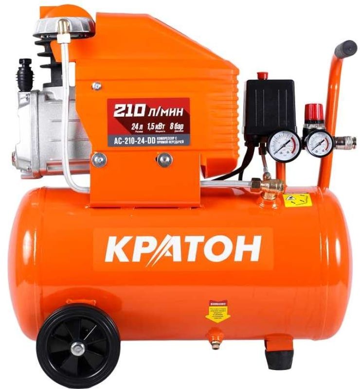 Компрессор поршневой масляный Кратон AC-210-24-DD 9024843 STDN-0046567 - Вид №3