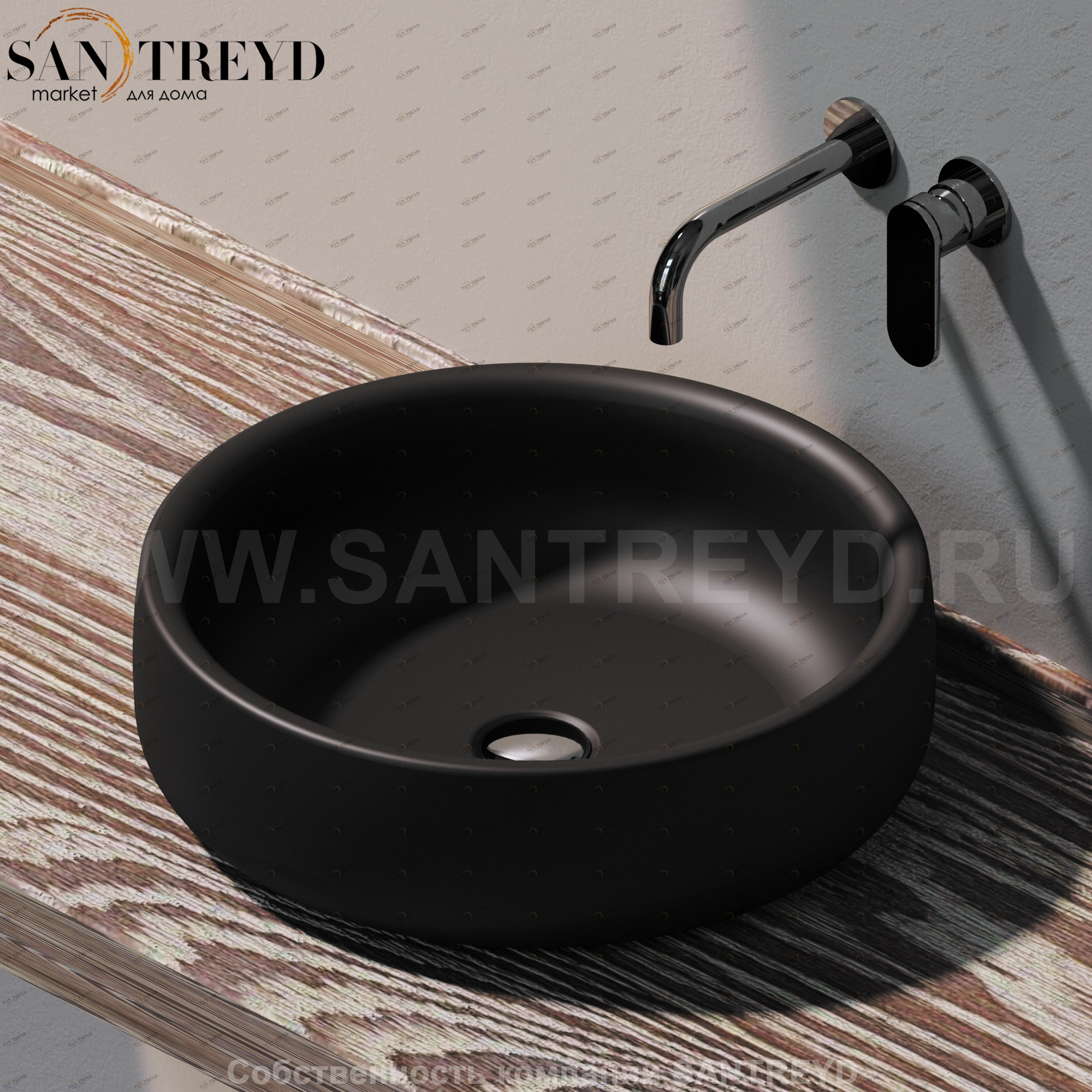 BN50A7006 Накладная раковина на столешницу  круглая Ceramica Flaminia Bonola