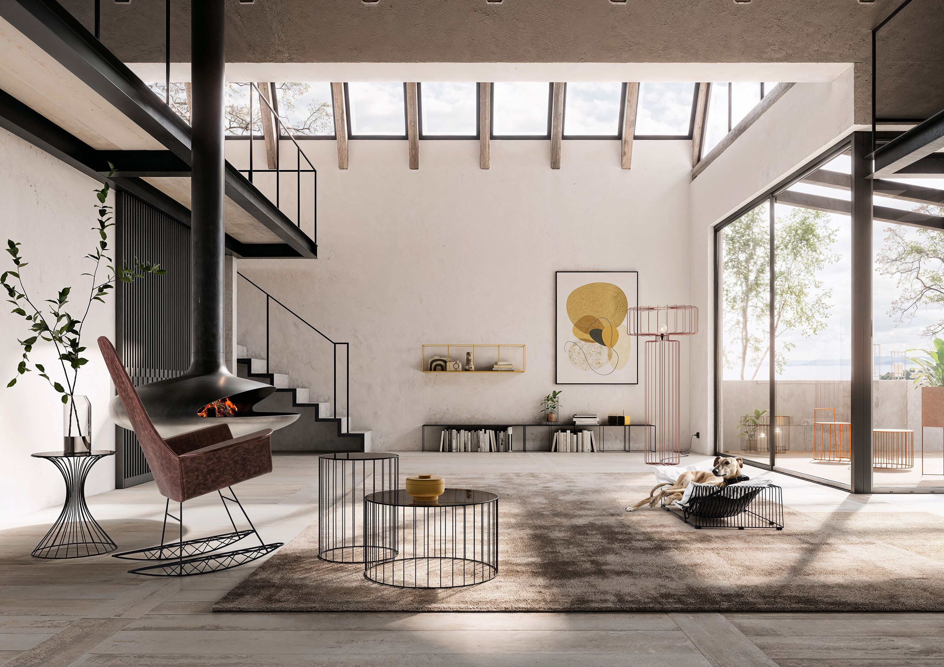 Модуль для модульной книжной полки из железного прута Pipedesign Qubo ARCH-00143333 - Вид №3