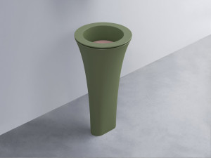 AMLA45-AG+AMPILT-CP+AMCOLT-AG Раковина Amedeo Tondo отдельностоящая cielo Enjoy + Amedeo