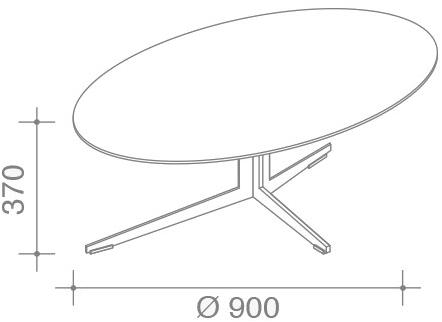 Lema Круглый журнальный столик из термообработанного дуба sun-id-1477160 - Вид №2