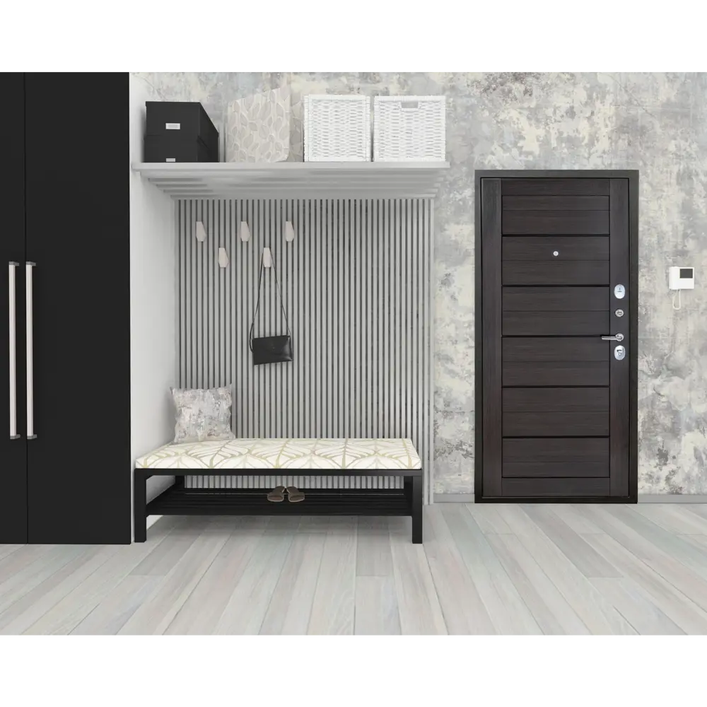 Дверь входная металлическая S-2 Герда 98x205 см правая венге PORTIKA STLM-2027385 - Вид №10