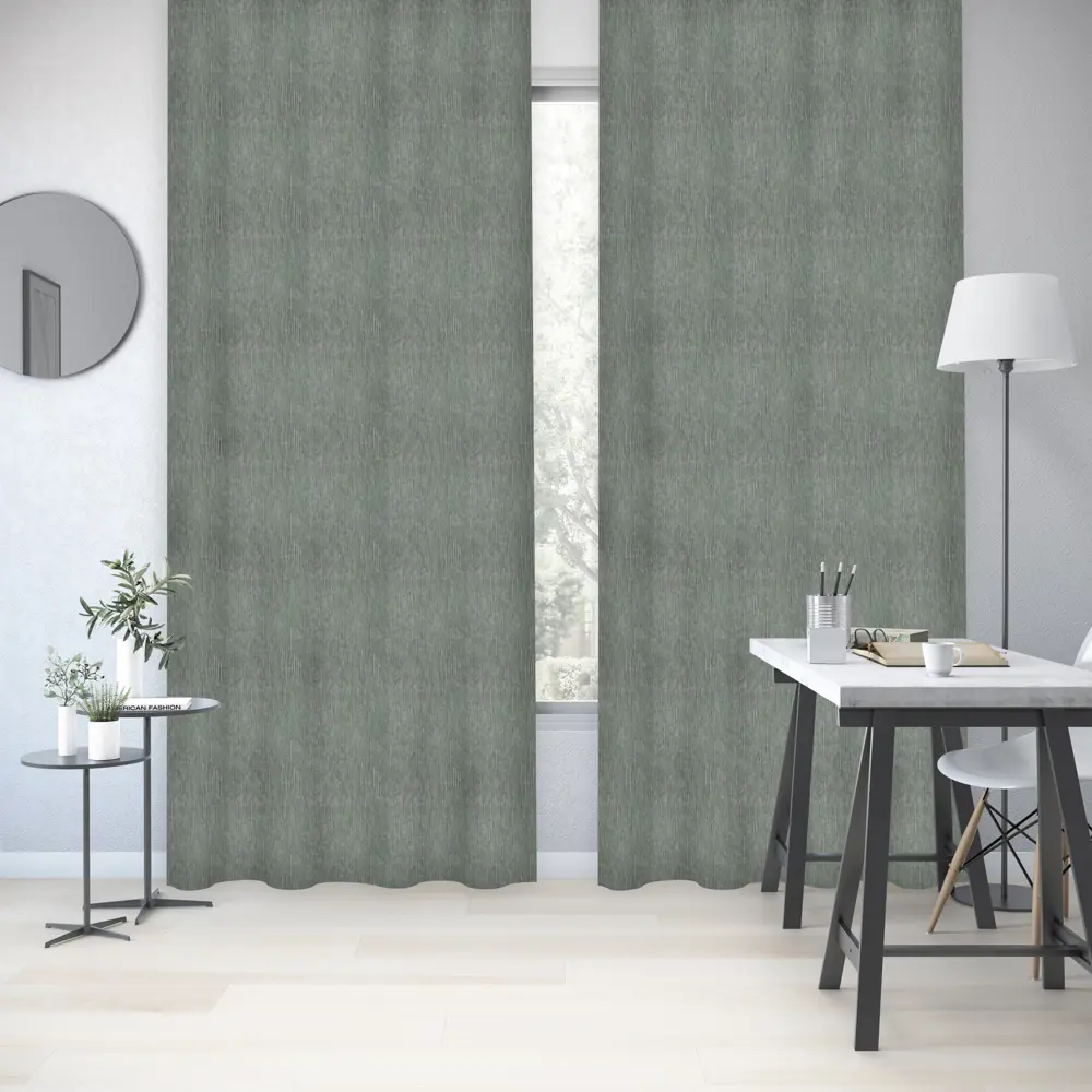 Штора на ленте Inspire Kamila 160x280 см цвет голубой 86255215 STLM-2006201  - Вид №6