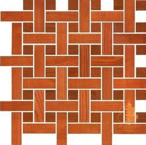 Мозаика и 3D панели из дерева Tarsi Плетёнка 2d505 Дуб Селект (Гладкая) 351х351 мм.