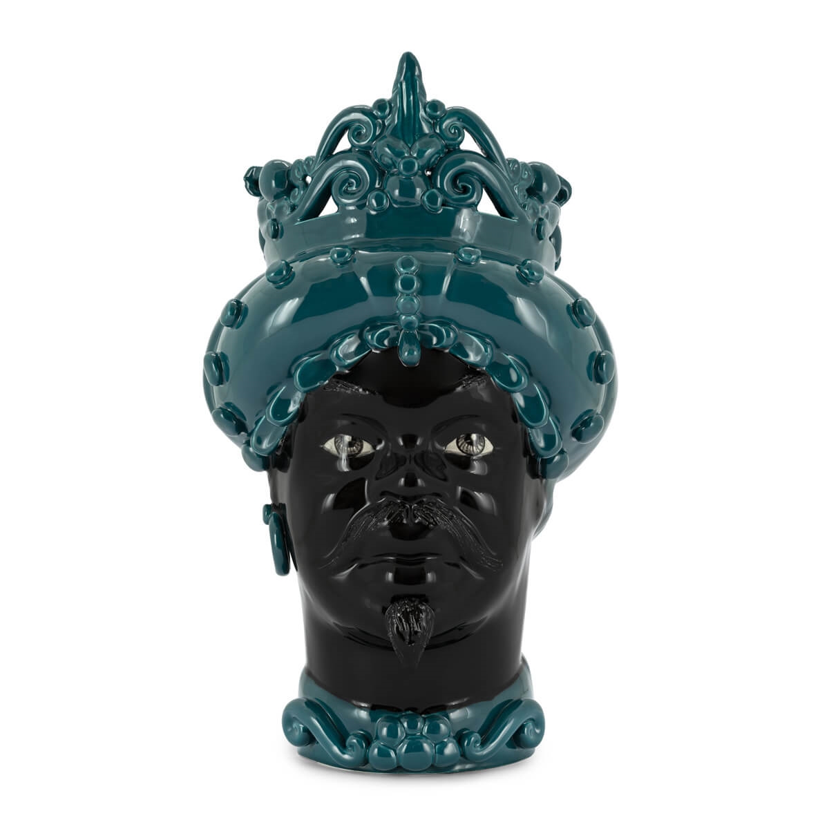 201065-10 ABHIKA ВАЗА MORO MAN MED. ПРОСТО WHITE  - Вид №3