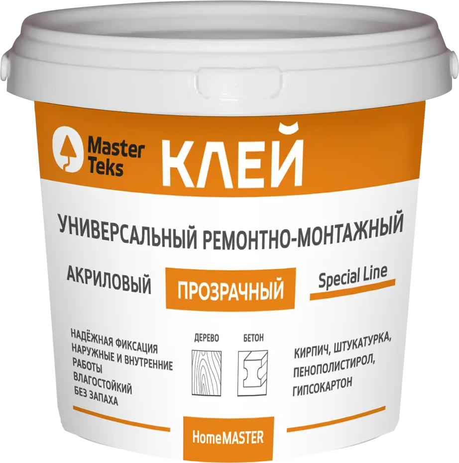 MasterTeks Акриловый клей для ремонта и монтажа 0.9 кг 18725149