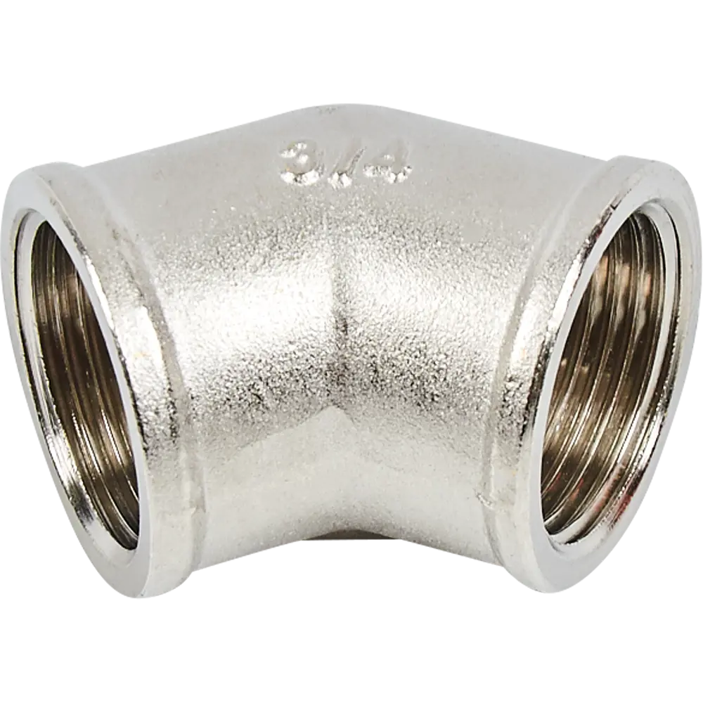 Угол 45° Valtec 3/4" ВР мм никелированная латунь S09110005 82563434 STLM-2090493 