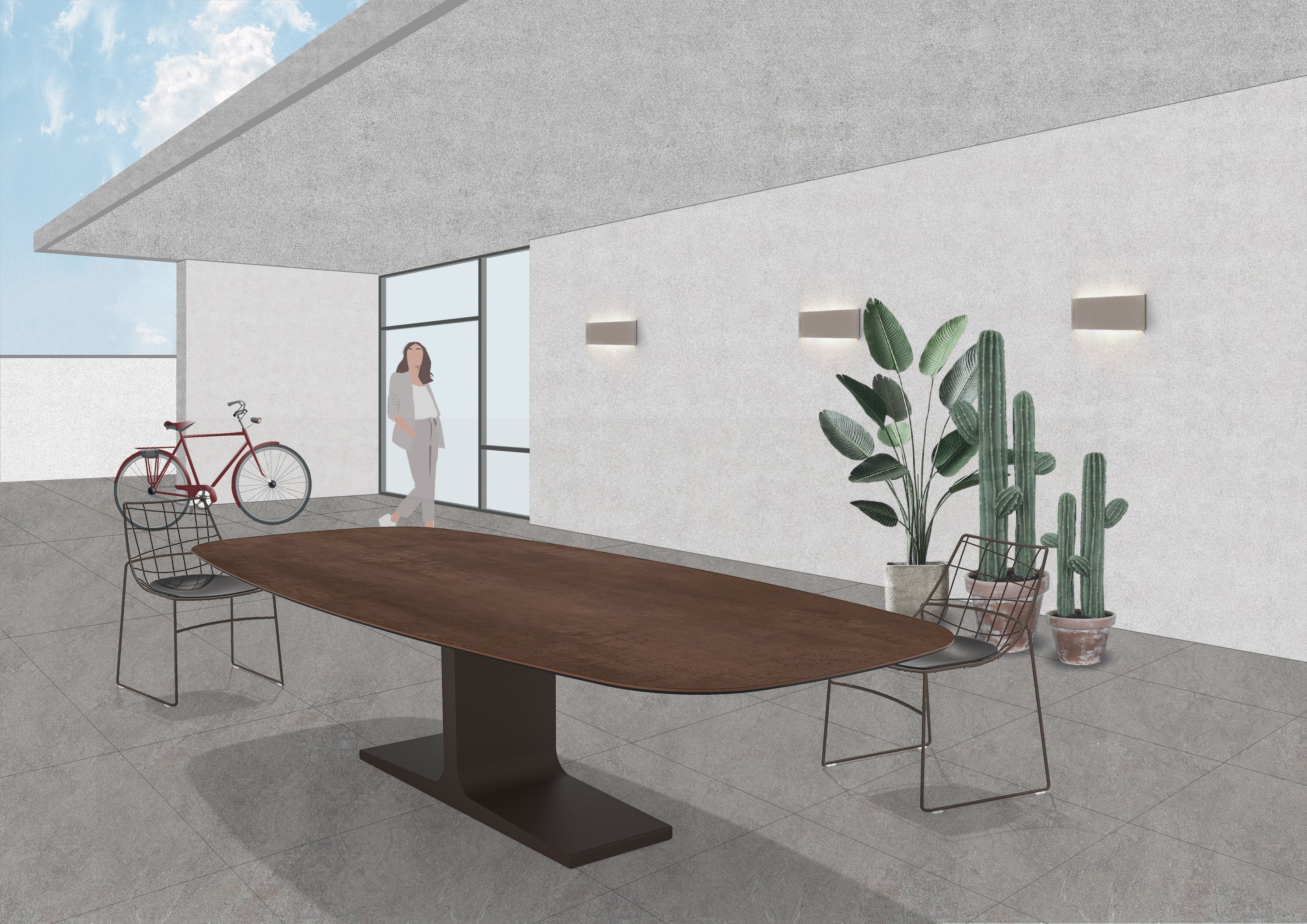 Керамический садовый стол Sovet Italia Дворец ARCH-00122034 - Вид №2