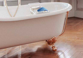 Gentry Home Bexley Cast iron bathtubs with feet Никель Ball & Claw sun-id-1075159 - Вид №1