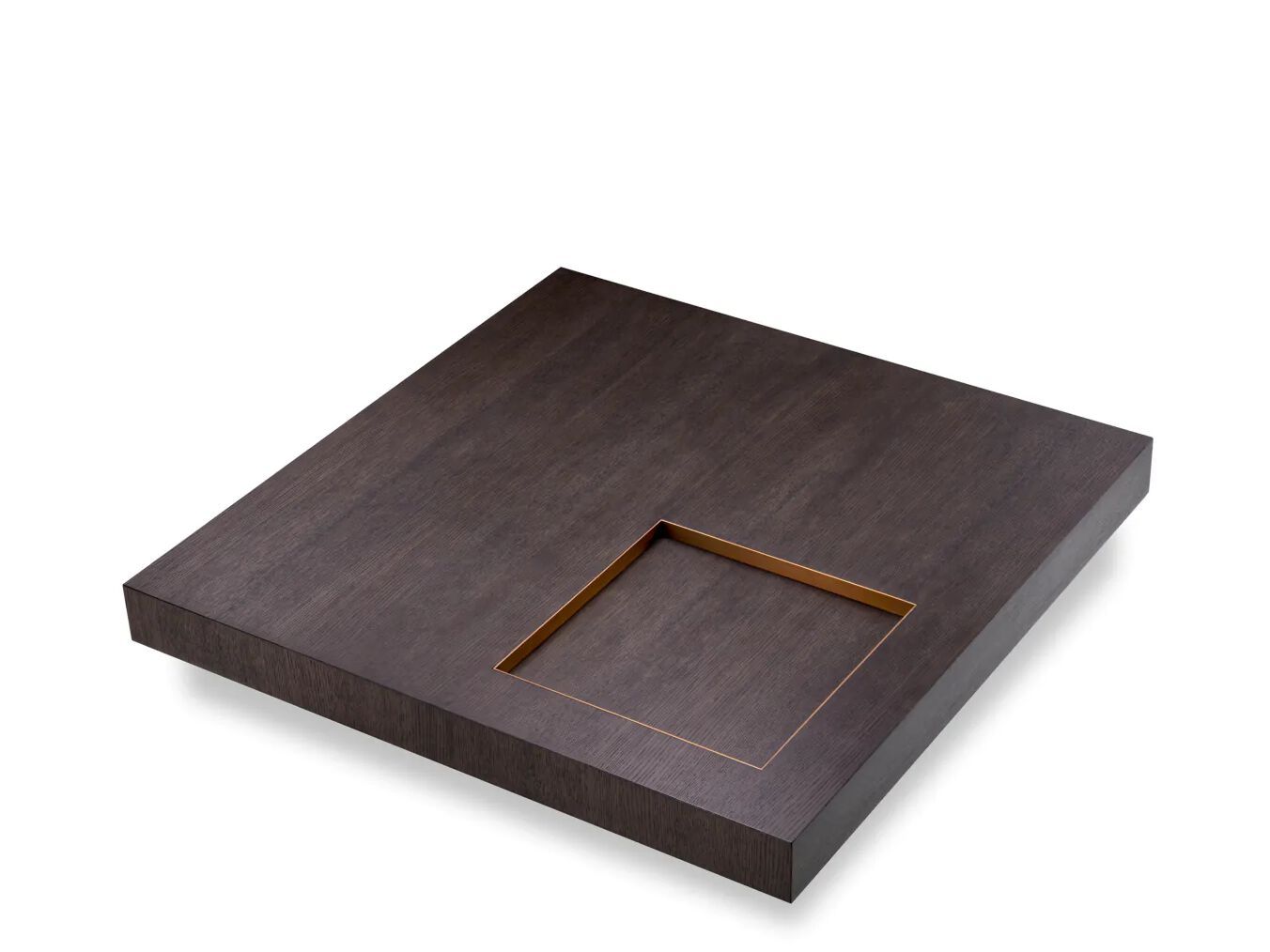 Деревянный и металлический низкий квадратный журнальный столик Eichholtz OTUS ARCH-00145375 - Вид №1