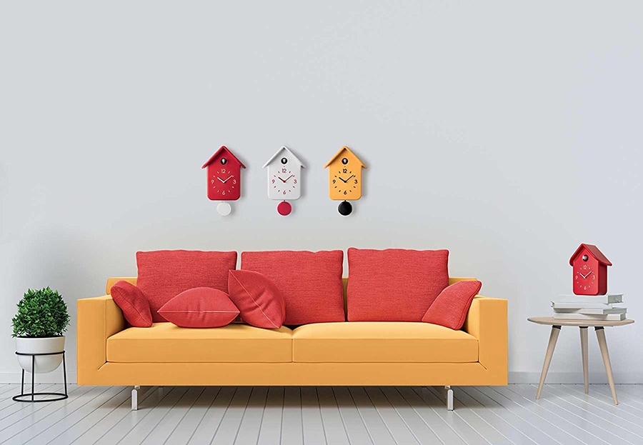 16860255 Часы с кукушкой qq, красные Guzzini  - Вид №1