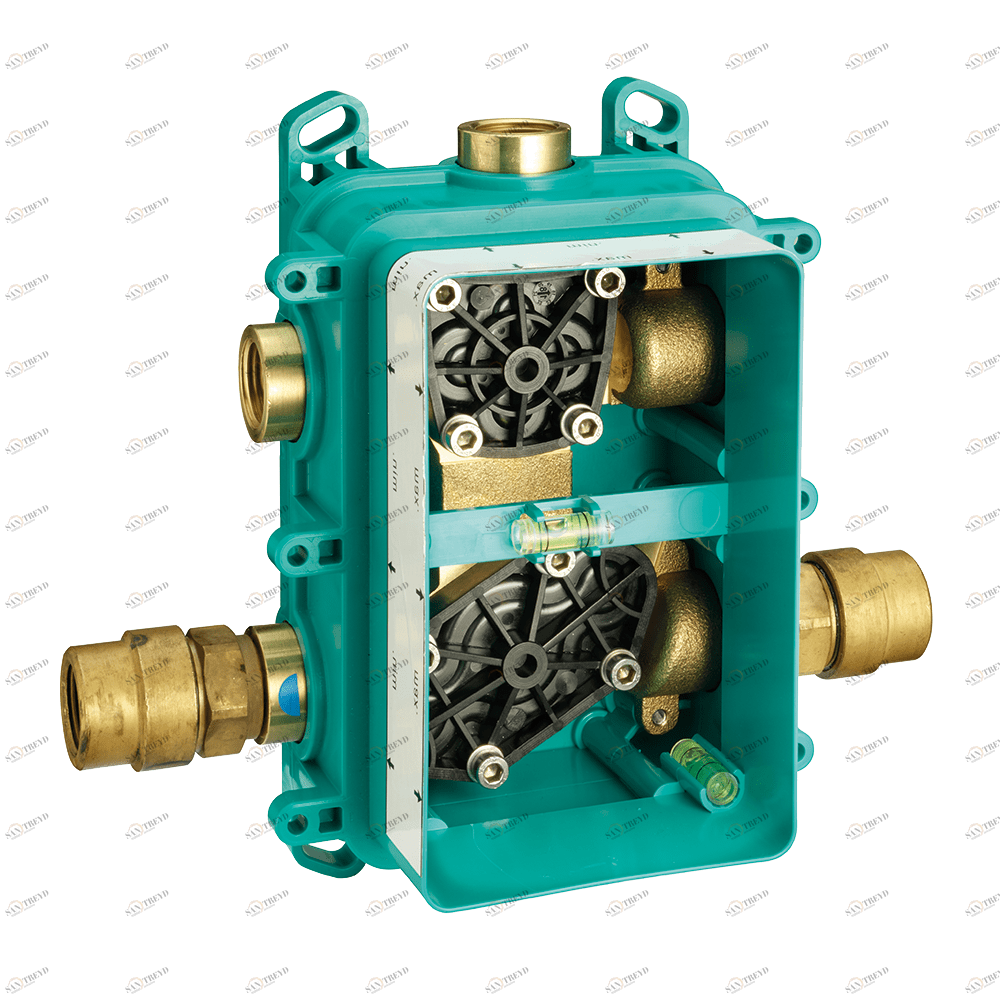 Установочная часть термостата для душа встроенный 3 потока Cisal Wave ZA00B031