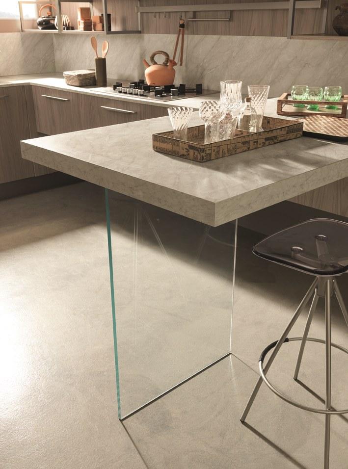 Febal Casa Кухня из лакированного ламината с полуостровом sun-id-1495725 - Вид №4